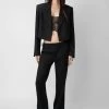 Zadig & Voltaire Vito Blazer Black -Trendy Threads Deals WWBL00852 NOIR 3