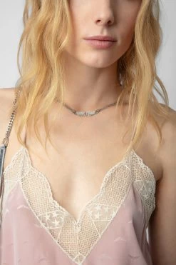 Zadig & Voltaire Christy Silk Jacquard Camisole Primrose -Trendy Threads Deals WWCR00235 PRIMEROSE 5