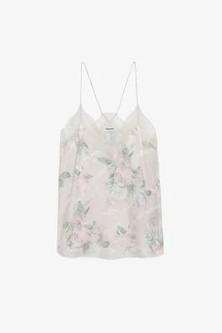 Zadig & Voltaire Christy Silk Camisole Mastic 11 Zadig & Voltaire Christy Silk Camisole Mastic -Trendy Threads Deals WWCR00237 MASTIC