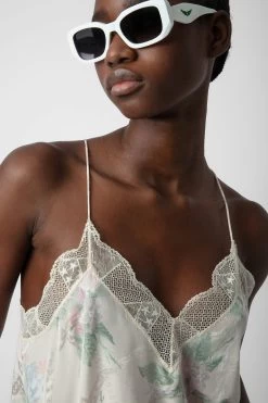 Zadig & Voltaire Christy Silk Camisole Mastic 9 Zadig & Voltaire Christy Silk Camisole Mastic -Trendy Threads Deals WWCR00237 MASTIC 4