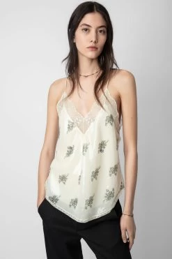 Zadig & Voltaire Christy Camisole Mastic 10 Zadig & Voltaire Christy Camisole Mastic -Trendy Threads Deals WWCR00241 MASTIC 2