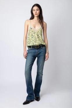 Zadig & Voltaire Christy Silk Camisole Cedra -Trendy Threads Deals WWCR00243 CEDRA 3 1