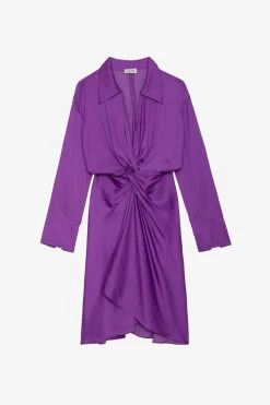 Zadig & Voltaire Rozo Satin Dress Goa -Trendy Threads Deals WWDR00023 GOA