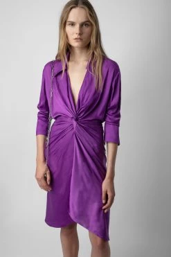 Zadig & Voltaire Rozo Satin Dress Goa -Trendy Threads Deals WWDR00023 GOA 3