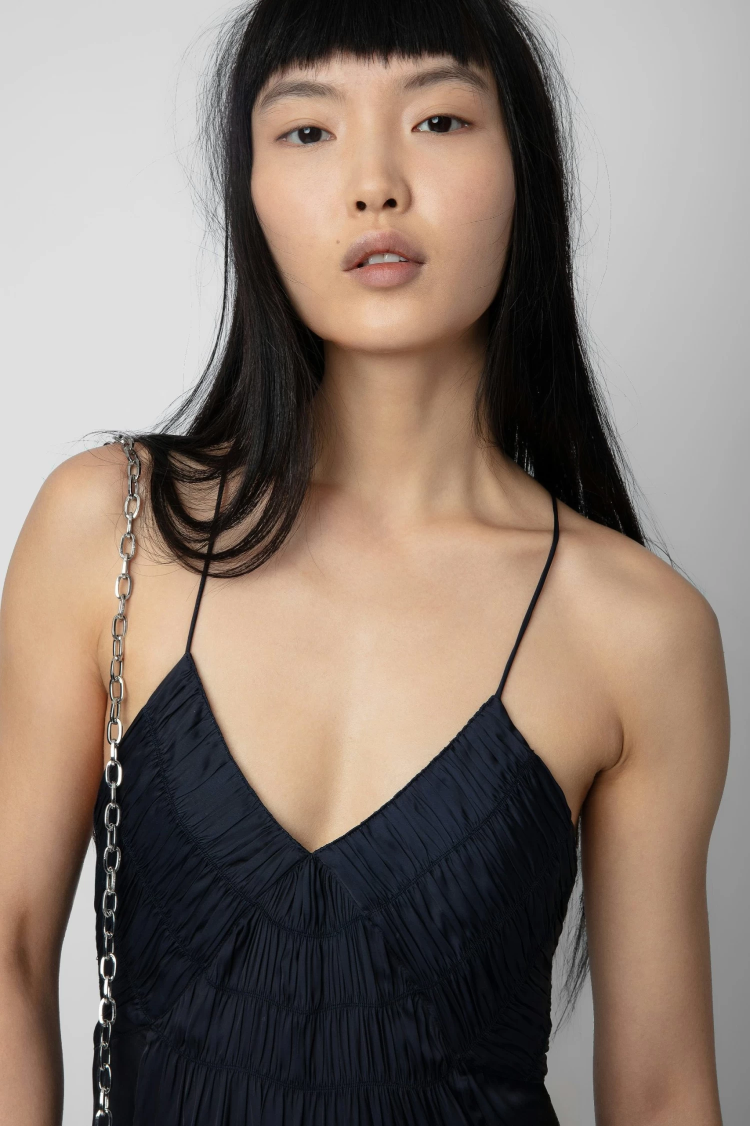 Zadig & Voltaire Rayonne Satin Dress Encre 4 Zadig & Voltaire Rayonne Satin Dress Encre - Image 2