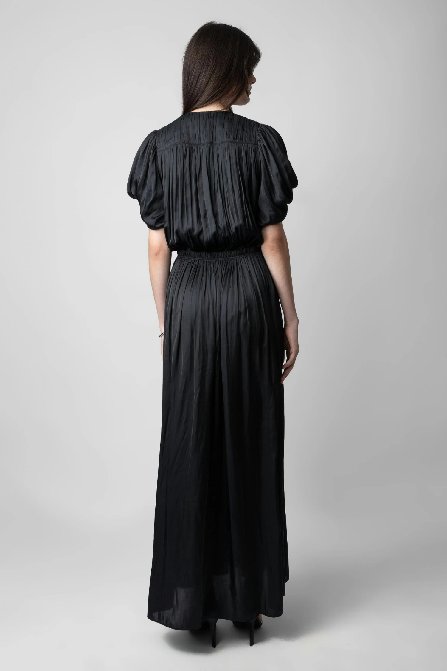 Zadig & Voltaire Reina Satin Dress Black 5 Zadig & Voltaire Reina Satin Dress Black - Image 3