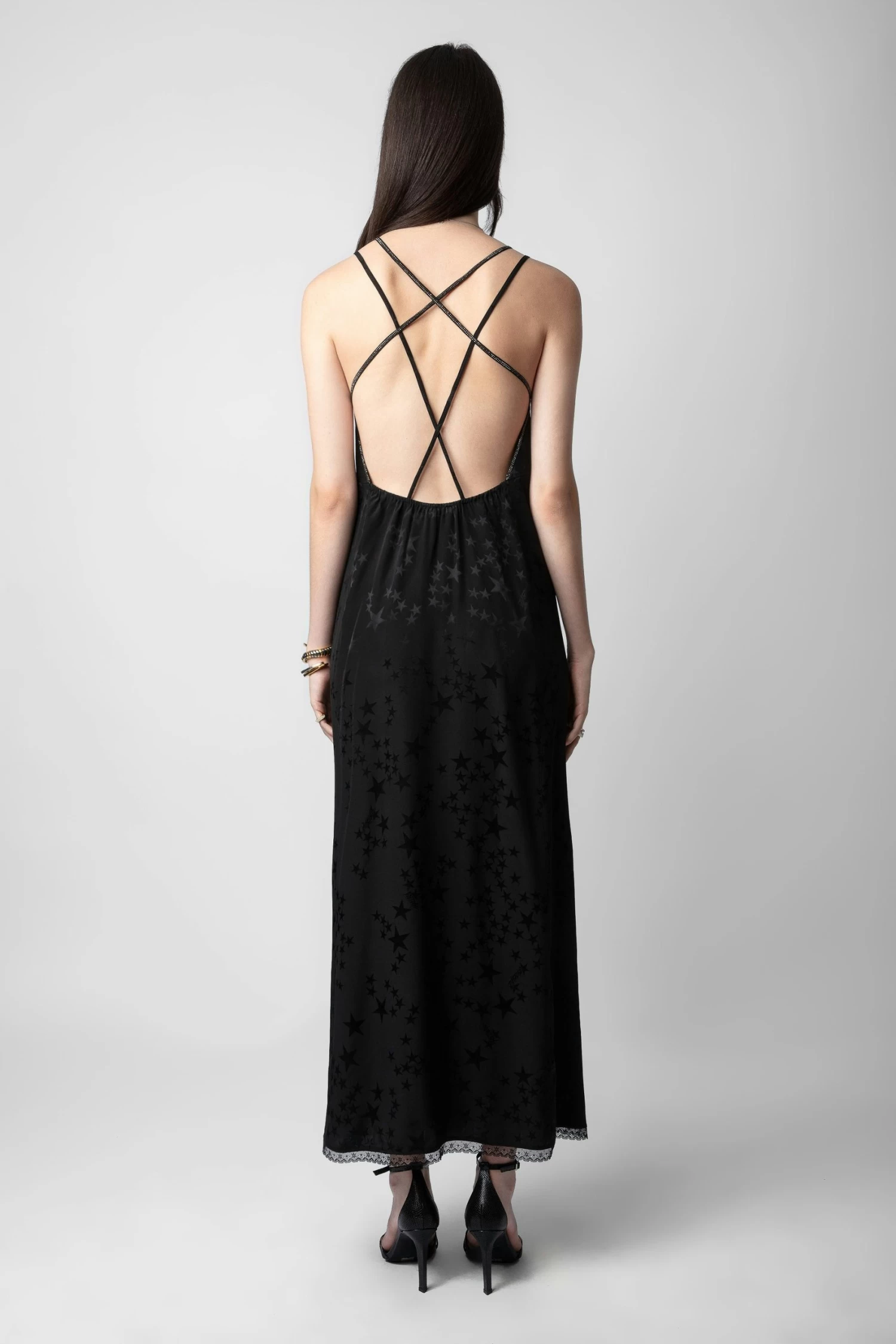 Zadig & Voltaire Rohal Silk Jacquard Dress Black 5 Zadig & Voltaire Rohal Silk Jacquard Dress Black - Image 3