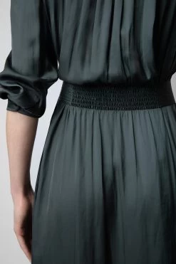 Zadig & Voltaire Ritchil Satin Dress Nori -Trendy Threads Deals WWDR01312 NORI 6