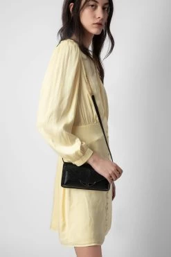 Zadig & Voltaire Rhodri Satin Dress Shea 12 Zadig & Voltaire Rhodri Satin Dress Shea -Trendy Threads Deals WWDR01314 SHEA 5