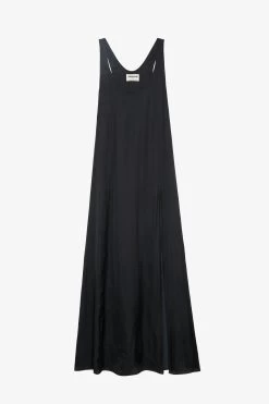 Zadig & Voltaire Rarys Satin Dress Black 13 Zadig & Voltaire Rarys Satin Dress Black -Trendy Threads Deals WWDR01315 NOIR