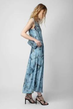 Zadig & Voltaire Rolanys Silk Dress Glacier -Trendy Threads Deals WWDR01321 GLACIER 4