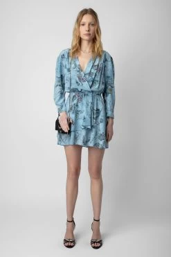 Zadig & Voltaire Rogers Silk Dress Glacier