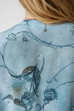 Zadig & Voltaire Rogers Silk Dress Glacier -Trendy Threads Deals WWDR01322 GLACIER 5