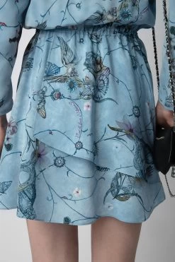 Zadig & Voltaire Rogers Silk Dress Glacier -Trendy Threads Deals WWDR01322 GLACIER 7