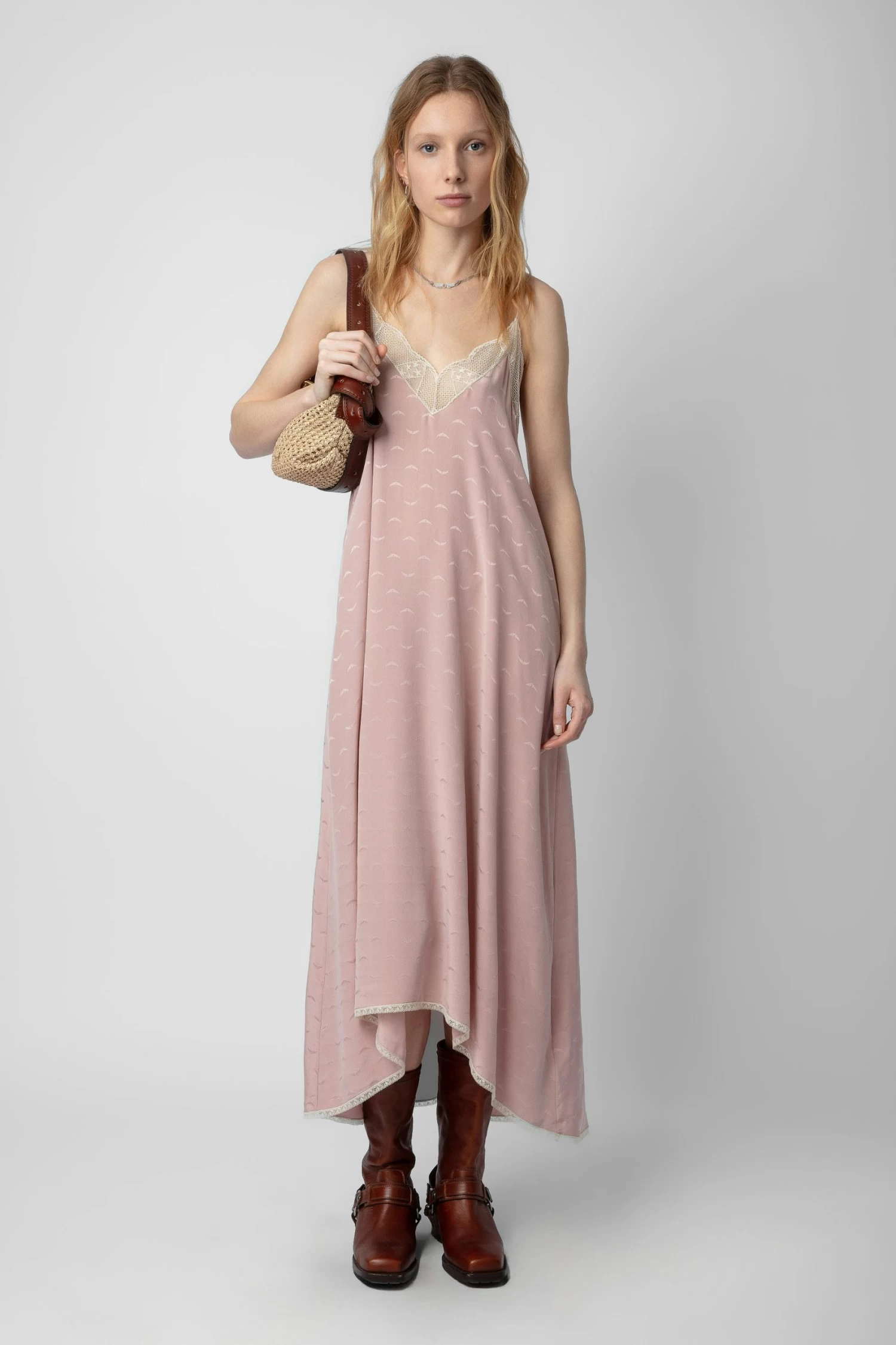 Zadig & Voltaire Risty Silk Jacquard Dress Primrose 3 Zadig & Voltaire Risty Silk Jacquard Dress Primrose