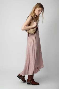 Zadig & Voltaire Risty Silk Jacquard Dress Primrose 10 Zadig & Voltaire Risty Silk Jacquard Dress Primrose -Trendy Threads Deals WWDR01336 PRIMEROSE 3