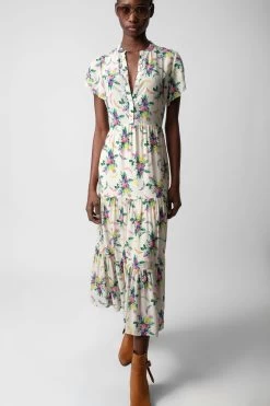 Zadig & Voltaire Razy Dress Mastic -Trendy Threads Deals WWDR01345 MASTIC 3