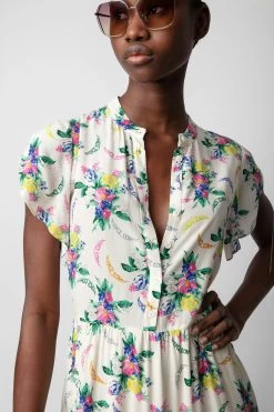 Zadig & Voltaire Razy Dress Mastic -Trendy Threads Deals WWDR01345 MASTIC 5