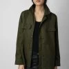 Zadig & Voltaire Kayaka Military Jacket Wakame -Trendy Threads Deals WWOW00608 WAKAME 2