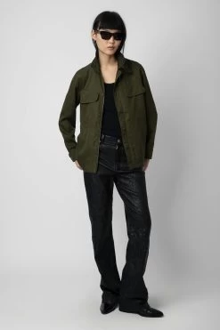 Zadig & Voltaire Kayaka Military Jacket Wakame 12 Zadig & Voltaire Kayaka Military Jacket Wakame -Trendy Threads Deals WWOW00608 WAKAME 3