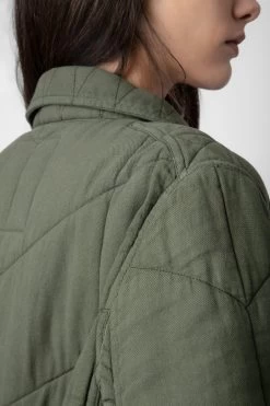 Zadig & Voltaire Kayak Jacket Kaki -Trendy Threads Deals WWOW00628 KAKI 6