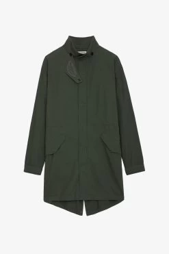 Zadig & Voltaire Kadri Parka Kaki -Trendy Threads Deals WWOW00631 KAKI 10