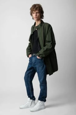 Zadig & Voltaire Kadri Parka Kaki -Trendy Threads Deals WWOW00631 KAKI 12