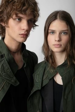 Zadig & Voltaire Kadri Parka Kaki -Trendy Threads Deals WWOW00631 KAKI 13