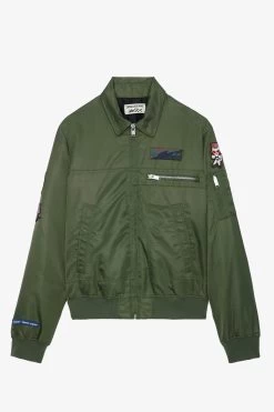 Zadig & Voltaire Bolid Jacket Used Kaki -Trendy Threads Deals WWOW00632 USED KAKI