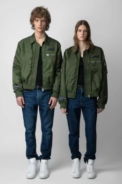 Zadig & Voltaire Bolid Jacket Used Kaki -Trendy Threads Deals WWOW00632 USED KAKI 11