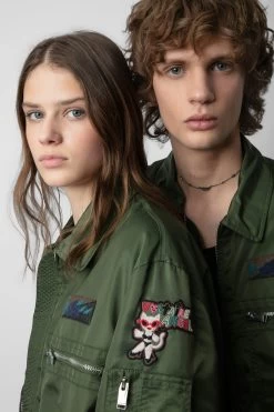 Zadig & Voltaire Bolid Jacket Used Kaki -Trendy Threads Deals WWOW00632 USED KAKI 13