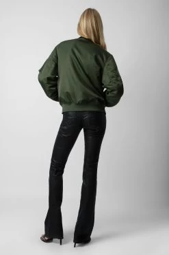 Zadig & Voltaire Bolid Jacket Used Kaki -Trendy Threads Deals WWOW00632 USED KAKI 5