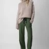 Zadig & Voltaire Pomy Pants Used Kaki -Trendy Threads Deals WWPA00017 USED KAKI 2 1