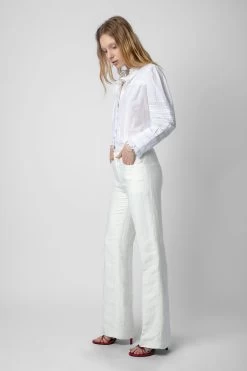 Zadig & Voltaire Pistol Pants White 11 Zadig & Voltaire Pistol Pants White -Trendy Threads Deals WWPA00791 BLANC 4