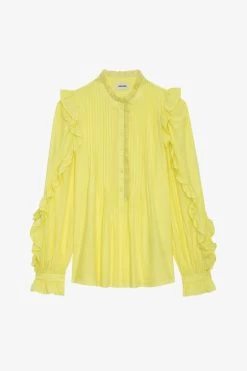 Zadig & Voltaire Timmy Blouse Cedra -Trendy Threads Deals WWSH00007 CEDRA
