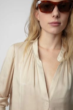 Zadig & Voltaire Tink Satin Blouse Scout -Trendy Threads Deals WWSH00021 SCOUT 4