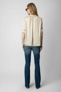 Zadig & Voltaire Tink Satin Blouse Scout -Trendy Threads Deals WWSH00021 SCOUT 5