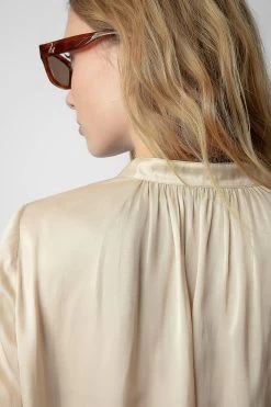 Zadig & Voltaire Tink Satin Blouse Scout -Trendy Threads Deals WWSH00021 SCOUT 6