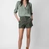 Zadig & Voltaire Tink Satin Blouse Treillis