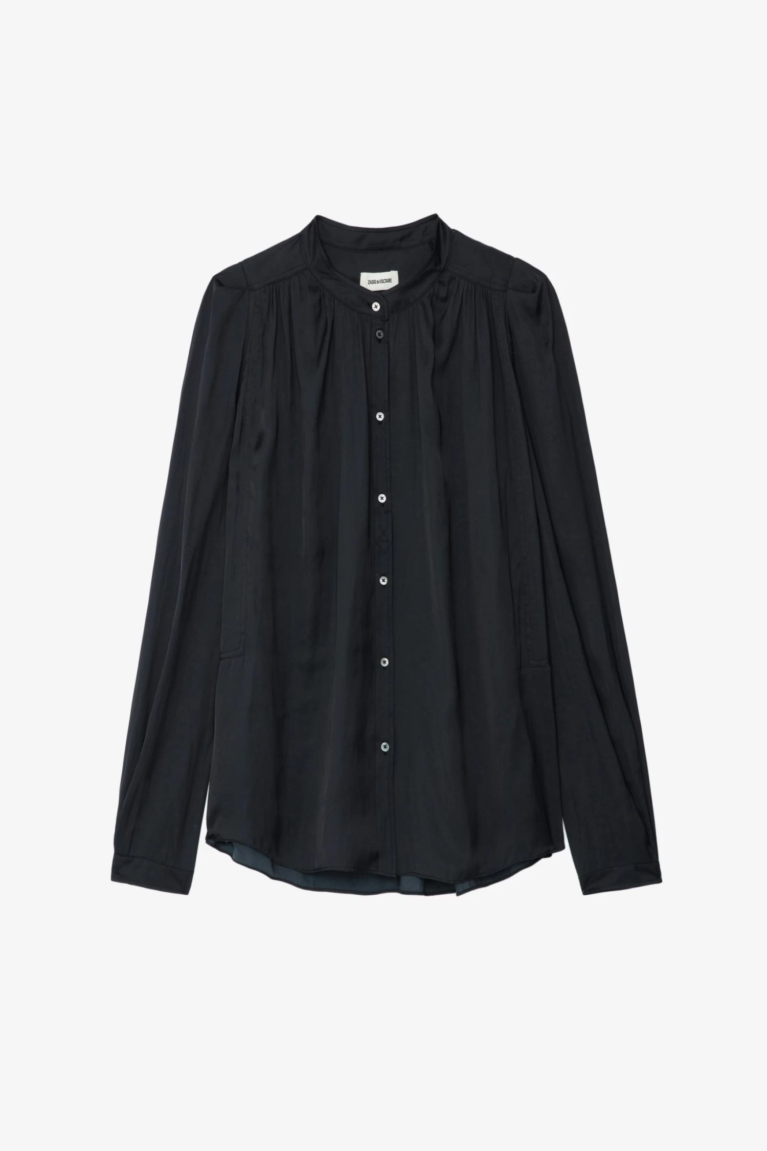 Zadig & Voltaire Tchin Satin Blouse Black 6 Zadig & Voltaire Tchin Satin Blouse Black - Image 4