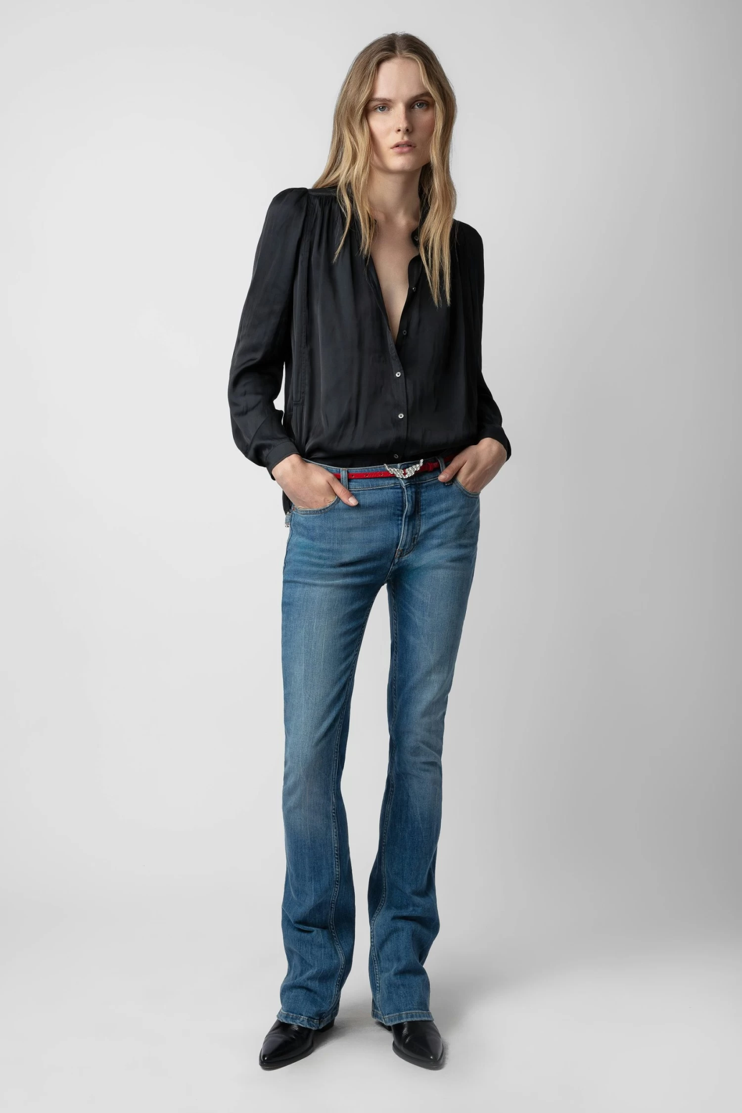 Zadig & Voltaire Tchin Satin Blouse Black 3 Zadig & Voltaire Tchin Satin Blouse Black