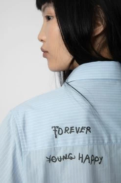 Zadig & Voltaire Taskiz Shirt Blue -Trendy Threads Deals WWSH00553 BLEU 7