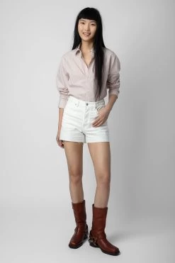 Zadig & Voltaire Sydna Shirt Primrose -Trendy Threads Deals WWSH00554 PRIMEROSE 3