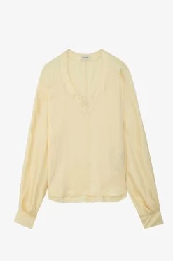 Zadig & Voltaire Tonastir Satin Blouse Shea -Trendy Threads Deals WWSH00556 SHEA