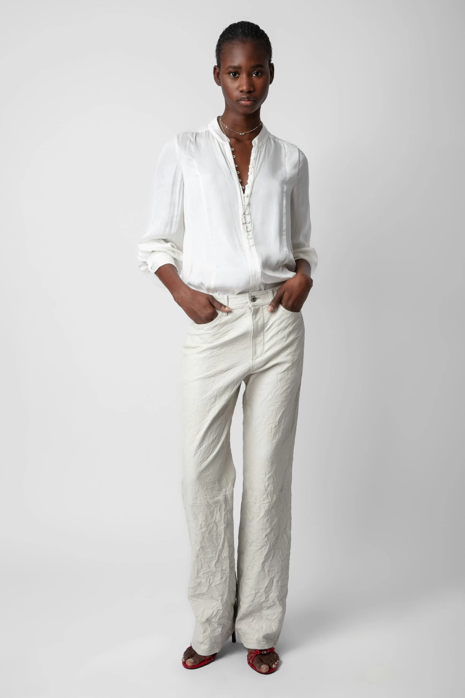 Zadig & Voltaire Twina Satin Blouse Judo 4 Zadig & Voltaire Twina Satin Blouse Judo - Image 2