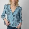 Zadig & Voltaire Talixia Diamanté Blouse Glacier 1 Zadig & Voltaire Talixia Diamanté Blouse Glacier -Trendy Threads Deals WWSH00564 GLACIER 2