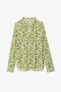 Zadig & Voltaire Tink Satin Blouse Cedra 11 Zadig & Voltaire Tink Satin Blouse Cedra -Trendy Threads Deals WWSH00569 CEDRA 1