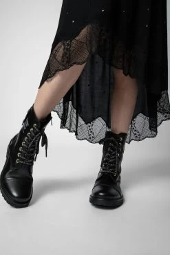 Zadig & Voltaire Joslin Strass Skirt Black -Trendy Threads Deals WWSK00337 NOIR 4