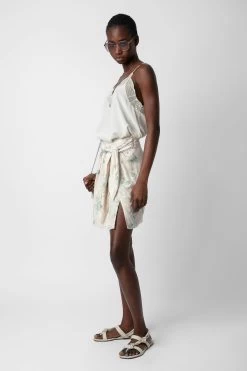 Zadig & Voltaire Joji Skirt Mastic -Trendy Threads Deals WWSK00377 MASTIC 3