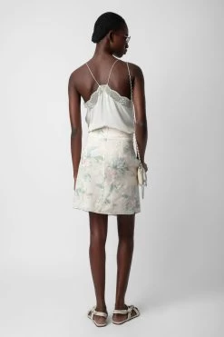 Zadig & Voltaire Joji Skirt Mastic -Trendy Threads Deals WWSK00377 MASTIC 4